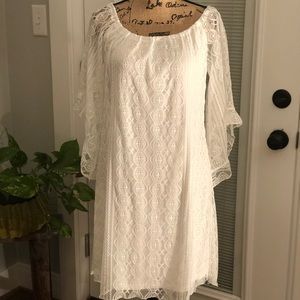 NWOT Charming Charlie White Lace Dress